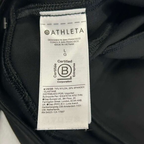 Athleta Women's Size Large Wide Leg Leggings Pant Black - Picture 8 of 13